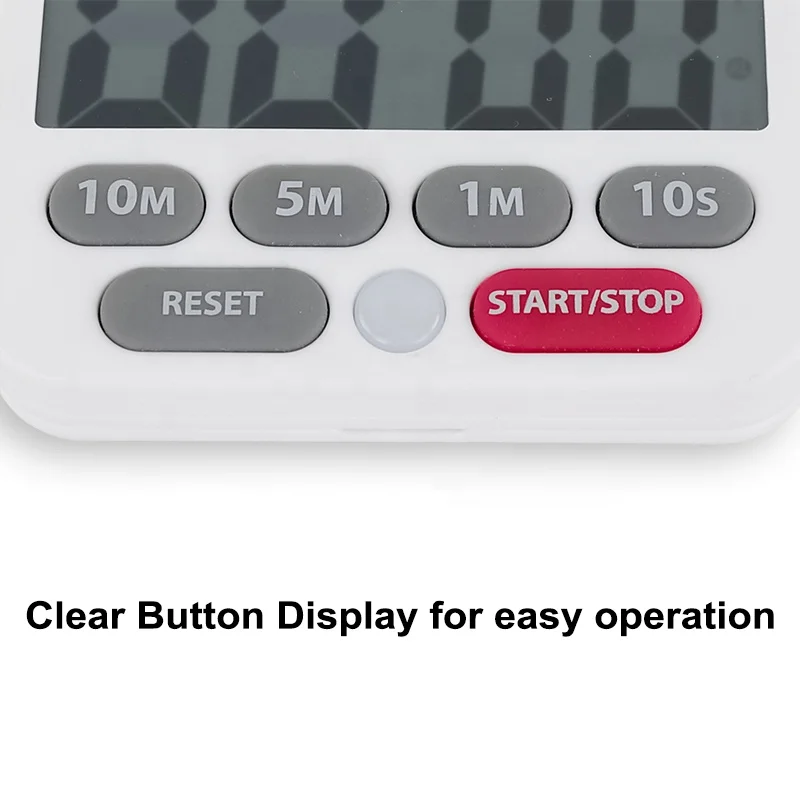 CE & RoHS LCD electronic timer with Thermo Hygrometer and Calendar ABS plastic digital alarm clock digital cooking kitchen timer