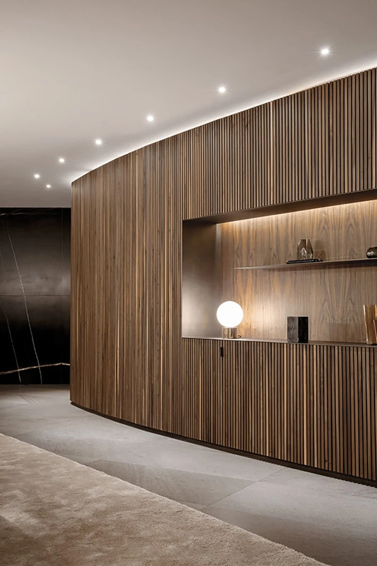 Factory direct sale Acoustic Felt Polyester Akupanel wooden wallboard interior decoration Wall Ceiling soundproof wall panels