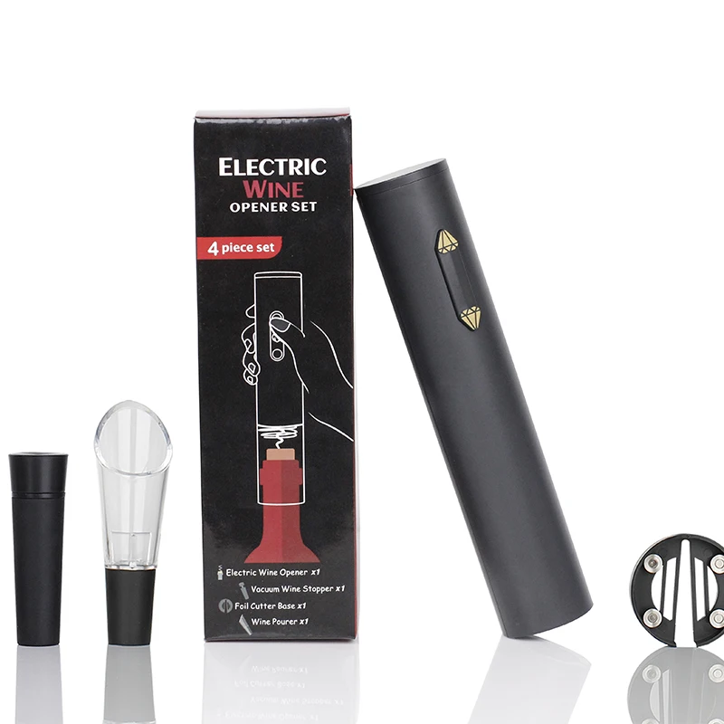 4 in 1 Automatic Corkscrew Automatic Wine Bottle Opener With Foil Cutter