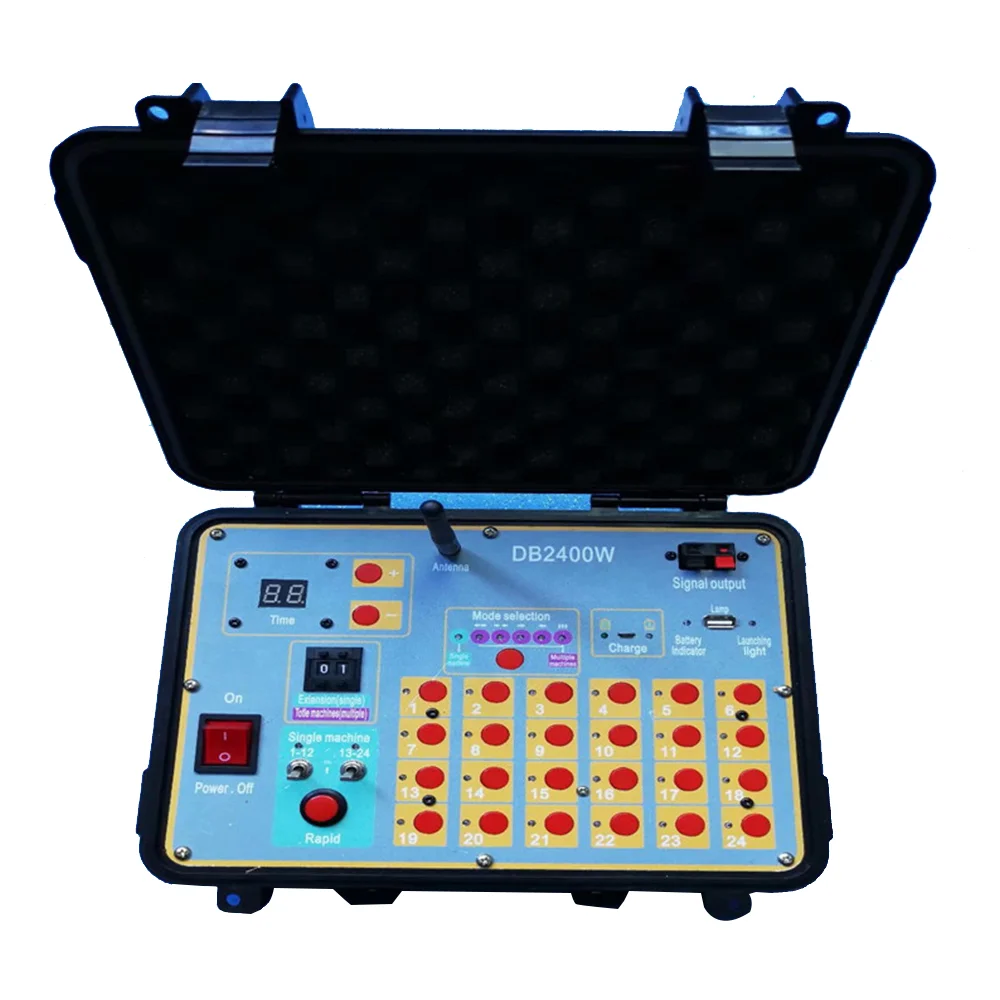wireless 2400cues consoller sequential recharge battery wireless remote control fireworks firing system