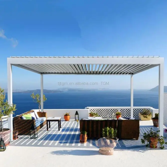 
Outdoor Living Solutions Sunshine Garden Patio Pergola With Side Screen For Villa 