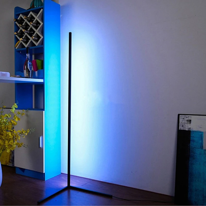 Room vibe stand shelves vertical color change remote control vivid rgbww led corner light kona floor lamp