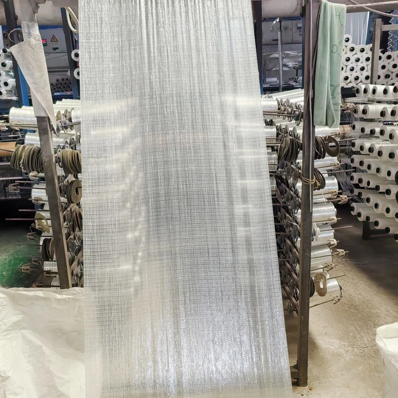 transparent clear PP woven cloth Roll for corn wheat 25kg 50kg bag