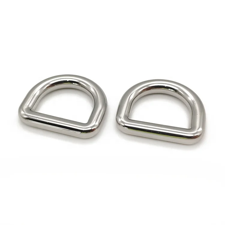 16mm hardware zinc alloy round wire d ring buckle for leather accessories webbing and bag handles