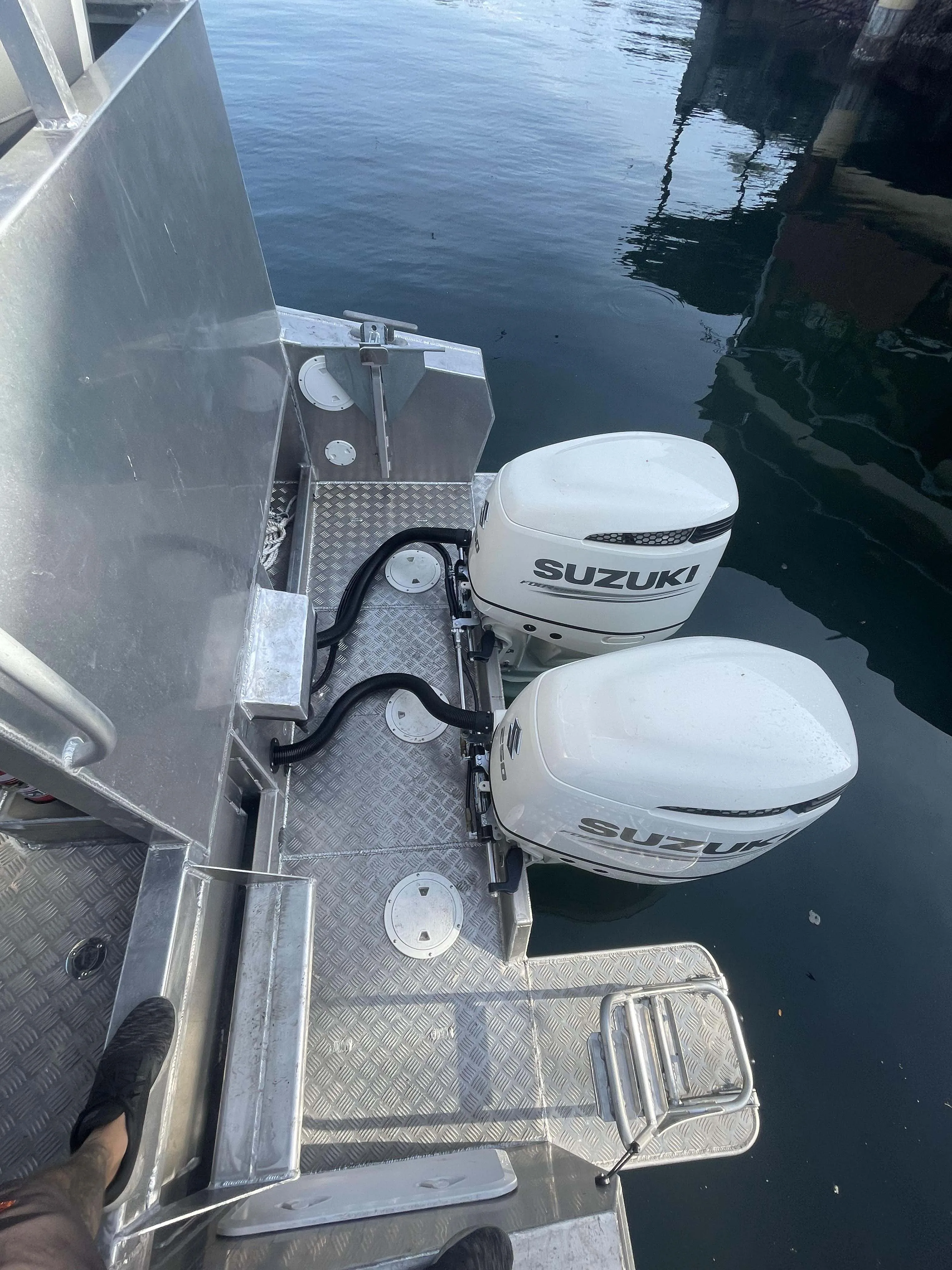 10m heavy duty landing craft barge for drilling & blasting contractor