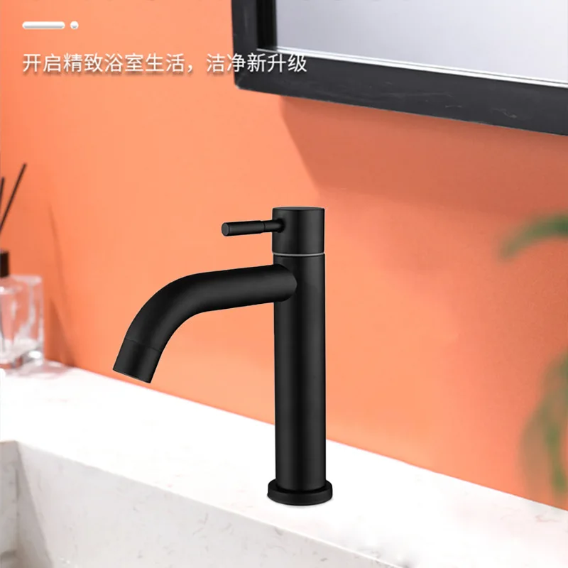 Single Handle Brass One Hole Faucets Stainless Steel Faucets Kitchen Mixer Tap Basin Faucet