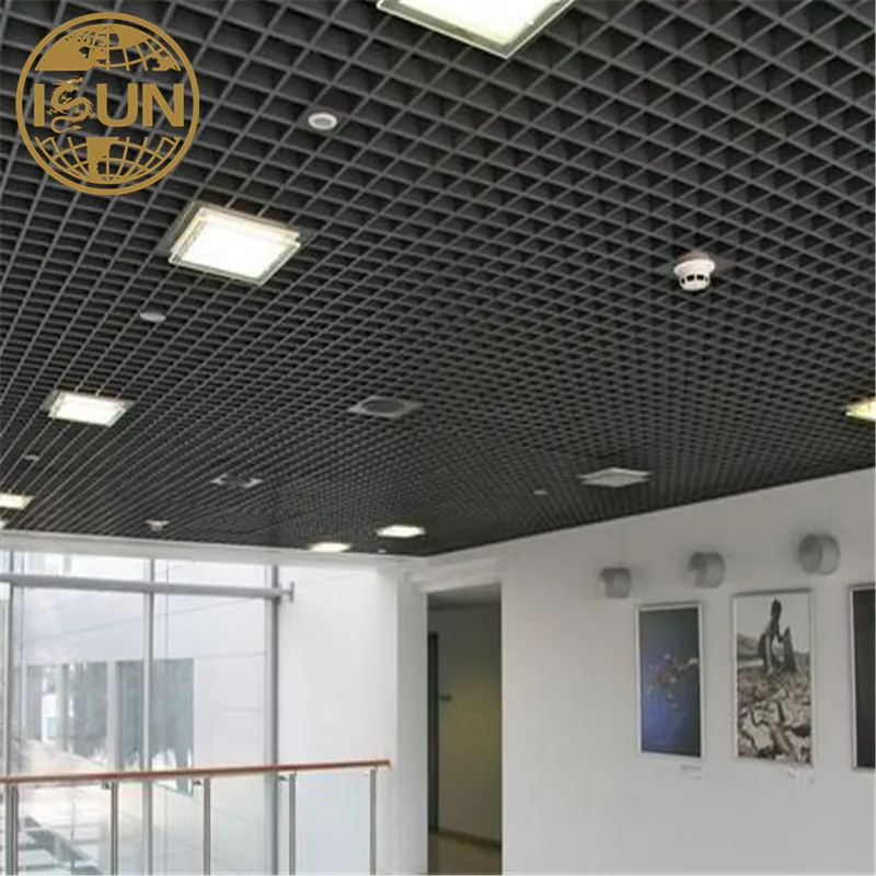 Office building open cell aluminum grid ceiling metal ceiling manufacturers