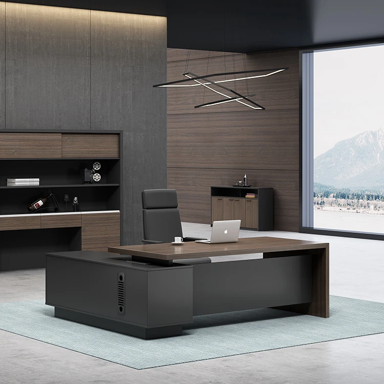High End Commercial Office Furniture Modern Executive Ceo Desk Luxury Wooden Office Table Design