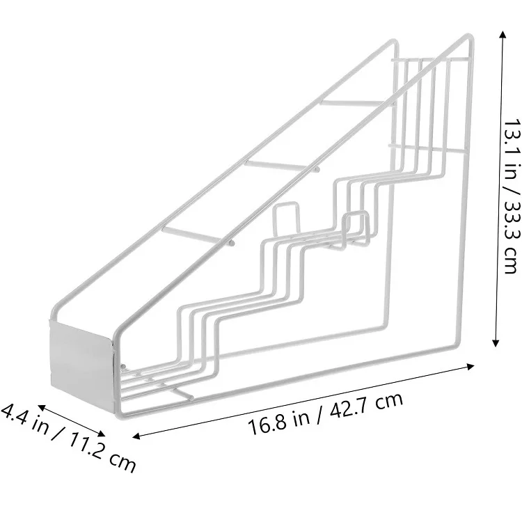 Coffee Syrup Rack for Coffee Bar Accessories Fits with Torani and Monin Syrup Coffee Bar Organizer Holds 4 Bottles