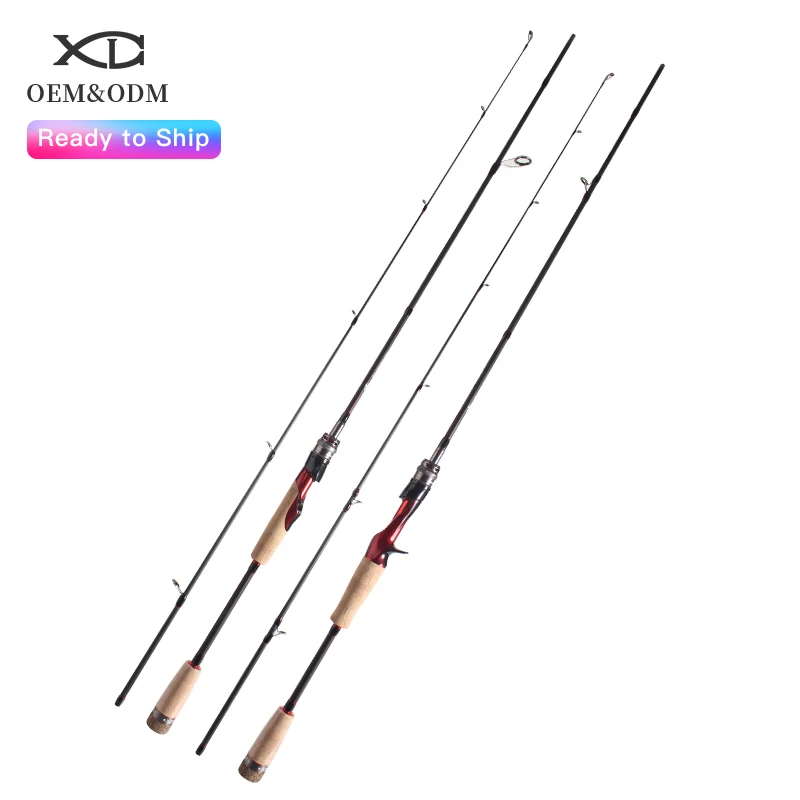 XDL 1.8m 1.98m 2.13m 2.4m 2.7m fishing spinning rod 10 feet fuji rod rings long casting fishing rod
