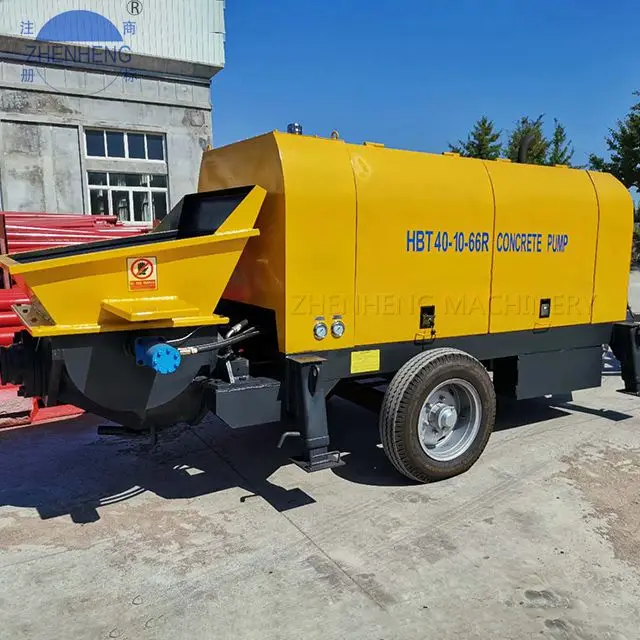 CE сертификат, цементный насос 60 куб. М в час, дизельный бетононасос