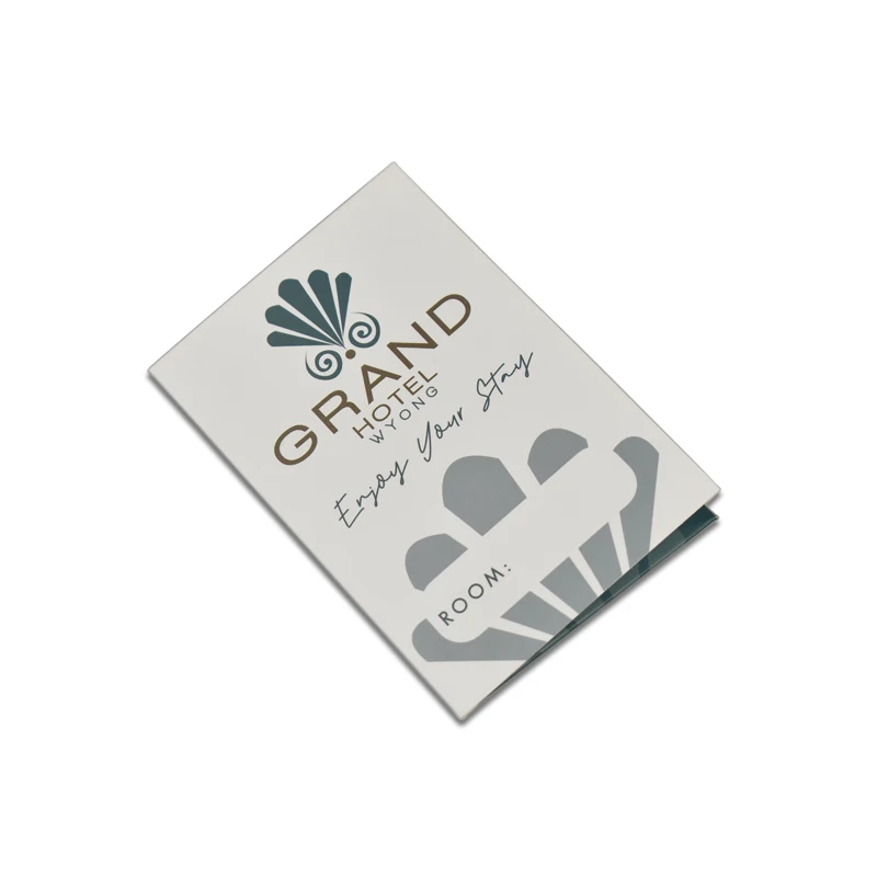 Hot selling customized logo hotel room key card holders with 300gsm art paper size 94*63mm suitable for standard key cards