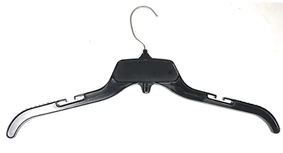 Hangon Plastic with Notches Shirt Hangers Plastic Hanger  Adjustable Clips
