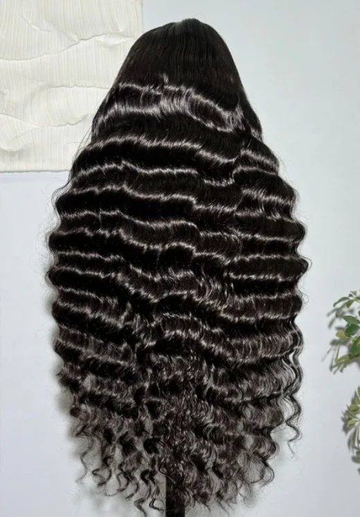 Glueless 6x5 Pre-Cut Lace Closure Loose Wave Easy-Wear Upgrade HD Lace Natural Black Human Hair Wig