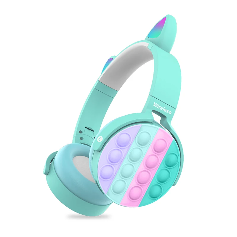 Headphones Bubble It Colorful Headset For Kids Cat Ear Headphone