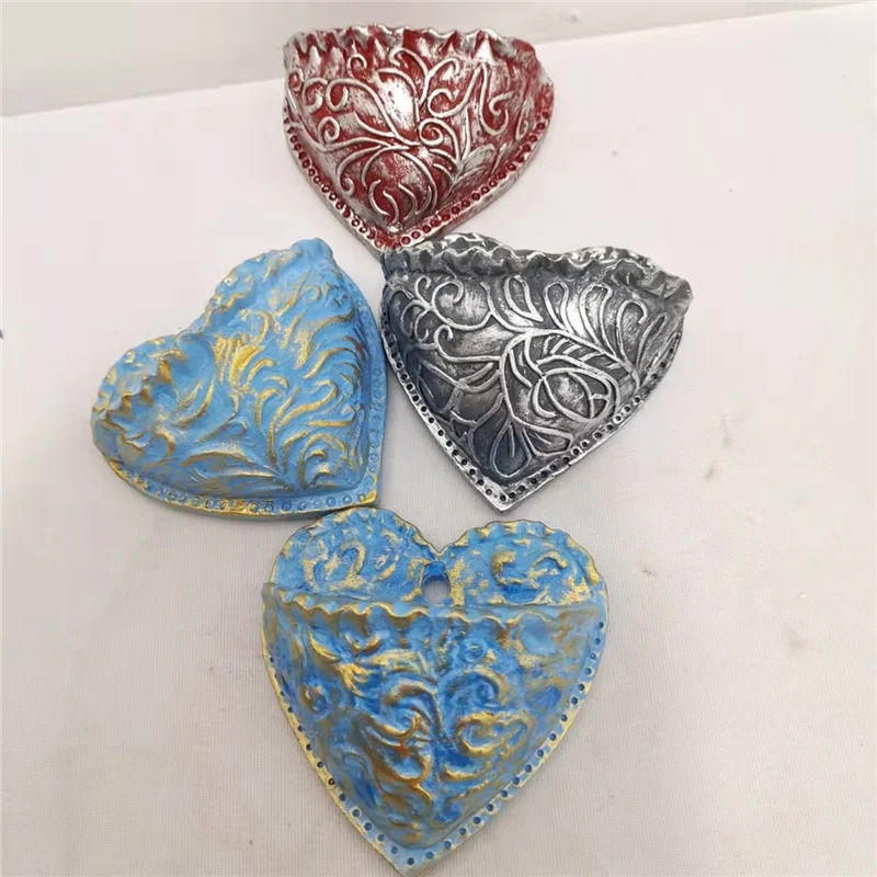 Planting Succulent Heart Pocket Planter Succulent Planting Wall Hanging Pockets Pots Heart Shaped Succulent Resin Flower Pot