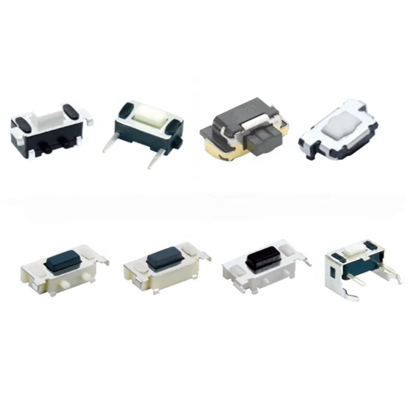 China BZCN 3*6 Horizontal Tact Switch Horizontal SMD reflow solderable Rohs tactile push button SMT with 2 locators