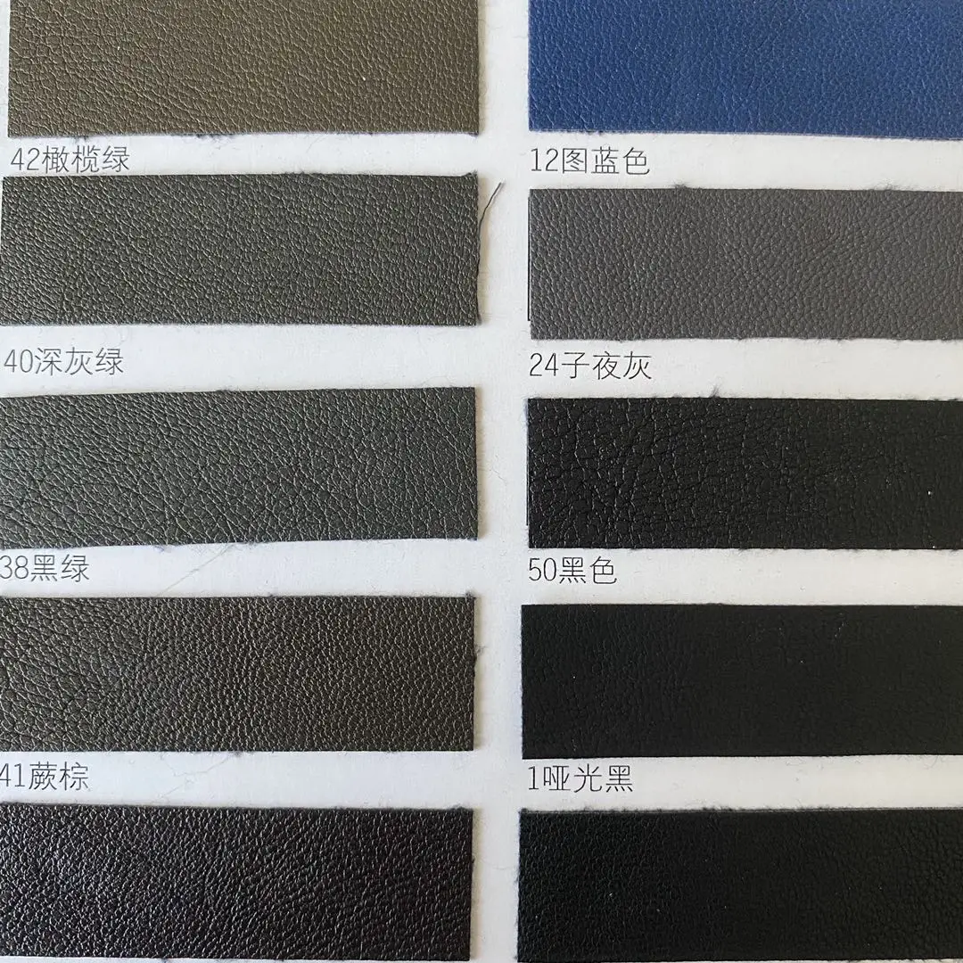 
Many colors choose 45%pu and55% cotton PU Leather Fabric for Clothing Jacket and coat 
