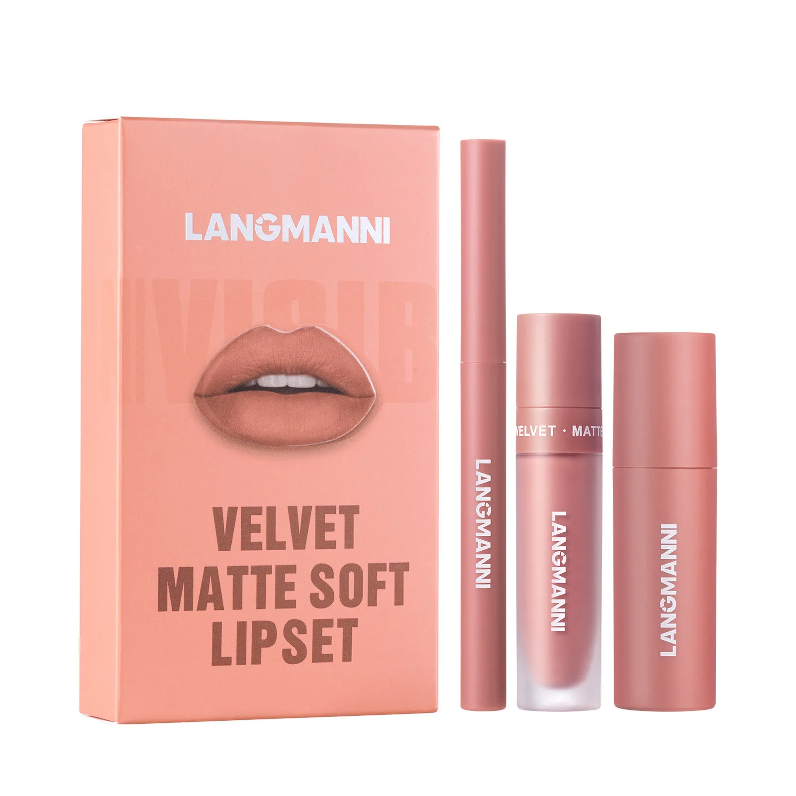 Langmanni Matte Moisturizing Lip Liner Built-In Sharpener Lipliner Pencil  Lipstick Lasting Waterproof Lip Liner Makeup Set