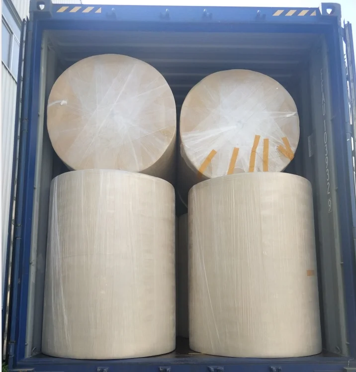 Factory Wholesale unbleached bamboo jumbo mother roll Raw Material for making toilet paper Napkins Paper Mother Parent Roll