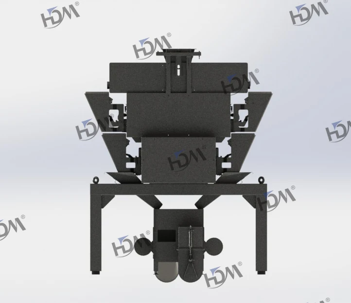 Heavy vegetable linear weighing machine for carrot, potato, orange mesh bag packing machine