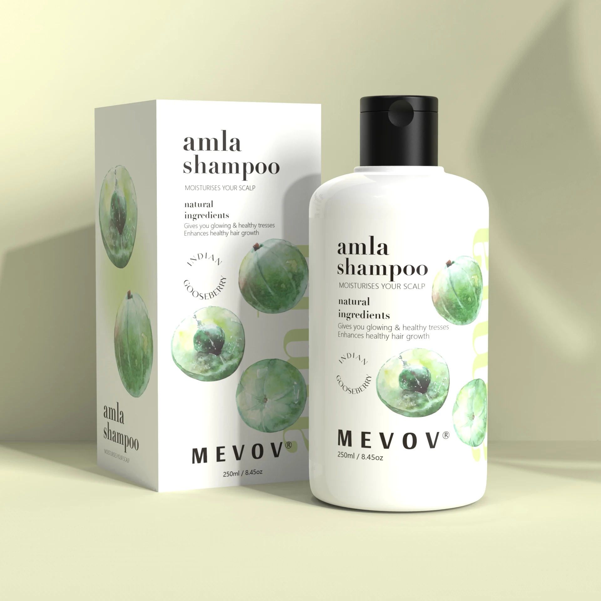 Private Label Hair Growth Moisturizing Maintenance Smooth Amla Shampoo