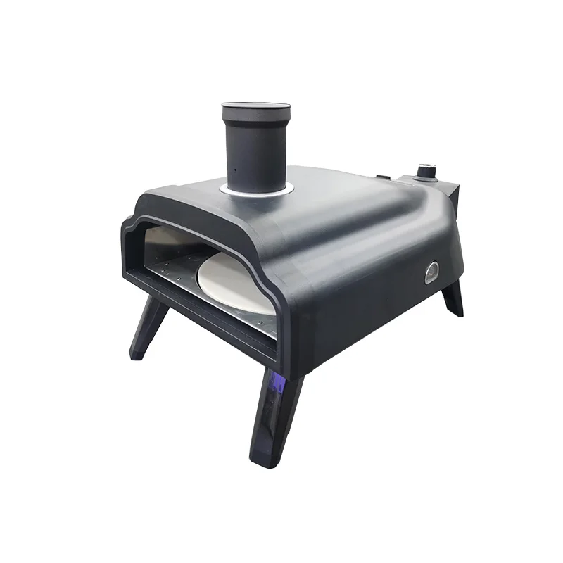 14 Inch Wood Fired Beef And Pizza Oven Stainless Steel Portable Dual Fuel Charcoal Pellet And Gas Rotating Pizza Oven Outdoor