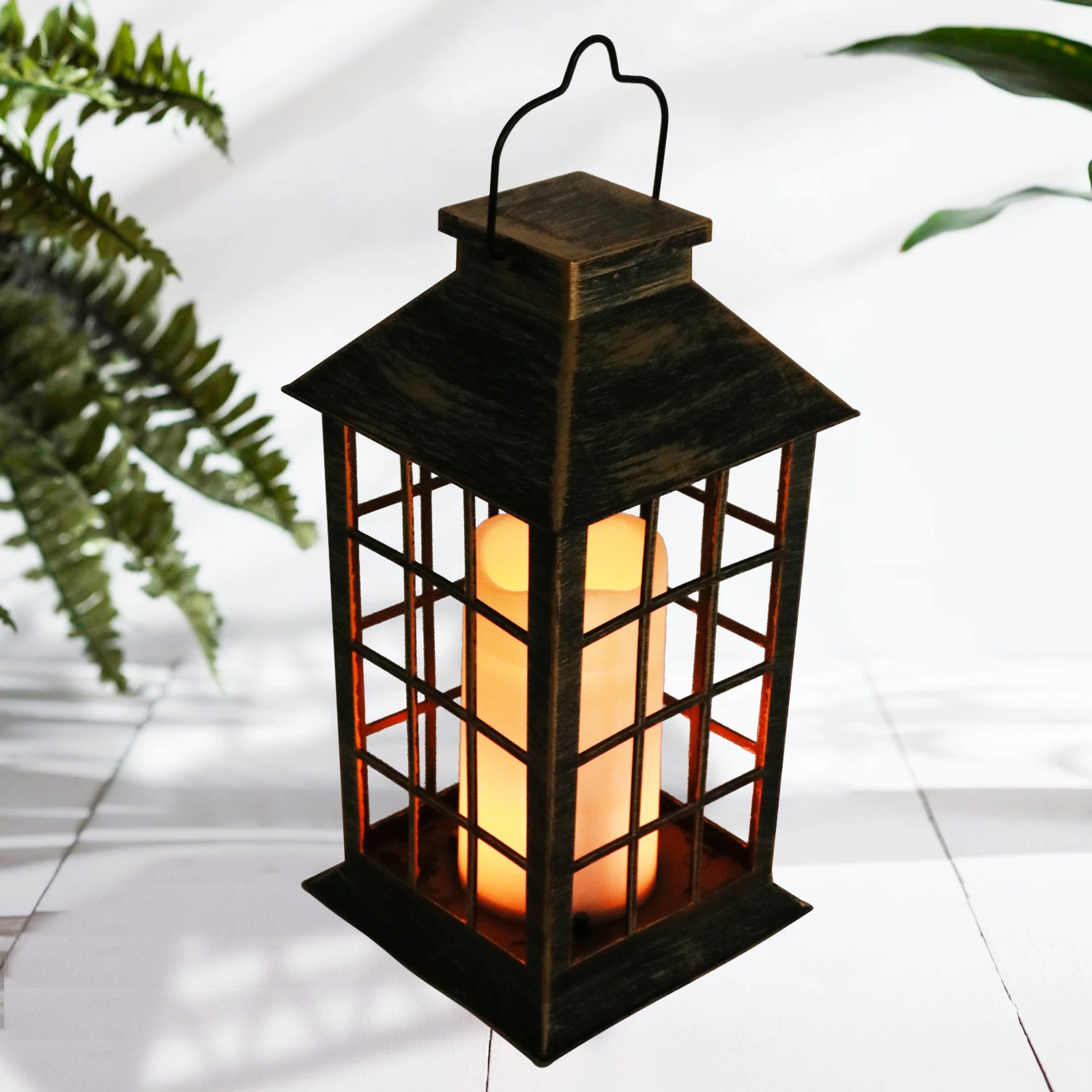 Vintage Interior Decorative Hanging Lantern Black Lantern Candle For Modern home decoration