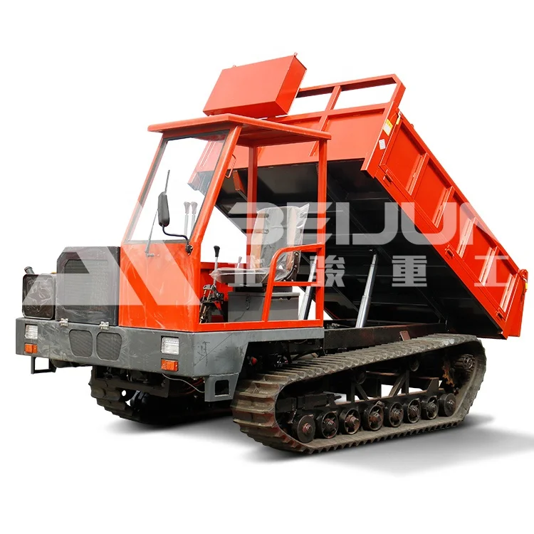 BJC-80 Hydraulic Gasoline Engine Powered Crawler Barrow Mini Tracked Dumper Small Mini Dumper