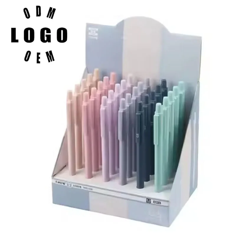 Morandi Active Pencil Triangle Color Pen 0.5/0.7 Simple Automatic Pen Creative Stationery Glitter Mechanical Pencil