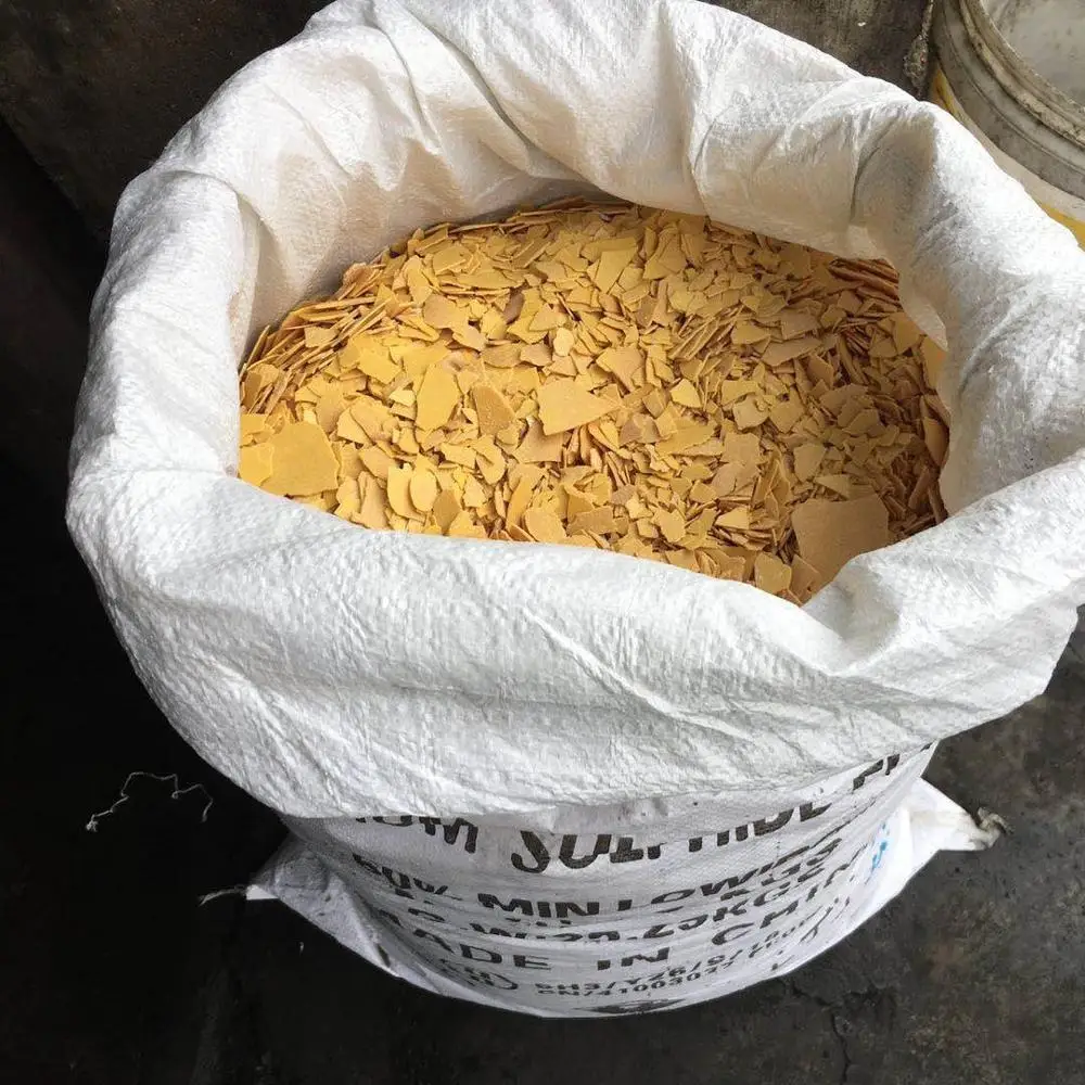 Golden Supplier with marketing price -Sodium Sulphide 60%10ppm yellow flakes