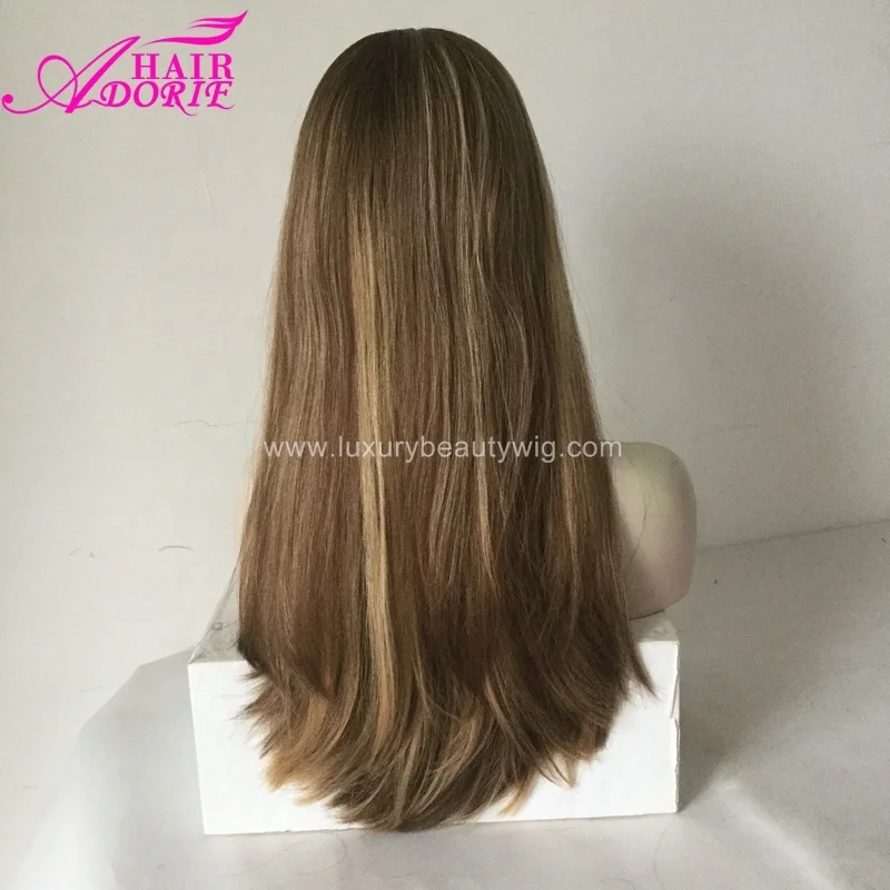 H65 High quality 28inch long human european hair Fast delivery Sheitel Kippah Fall hair weft made jewish kosher wigs