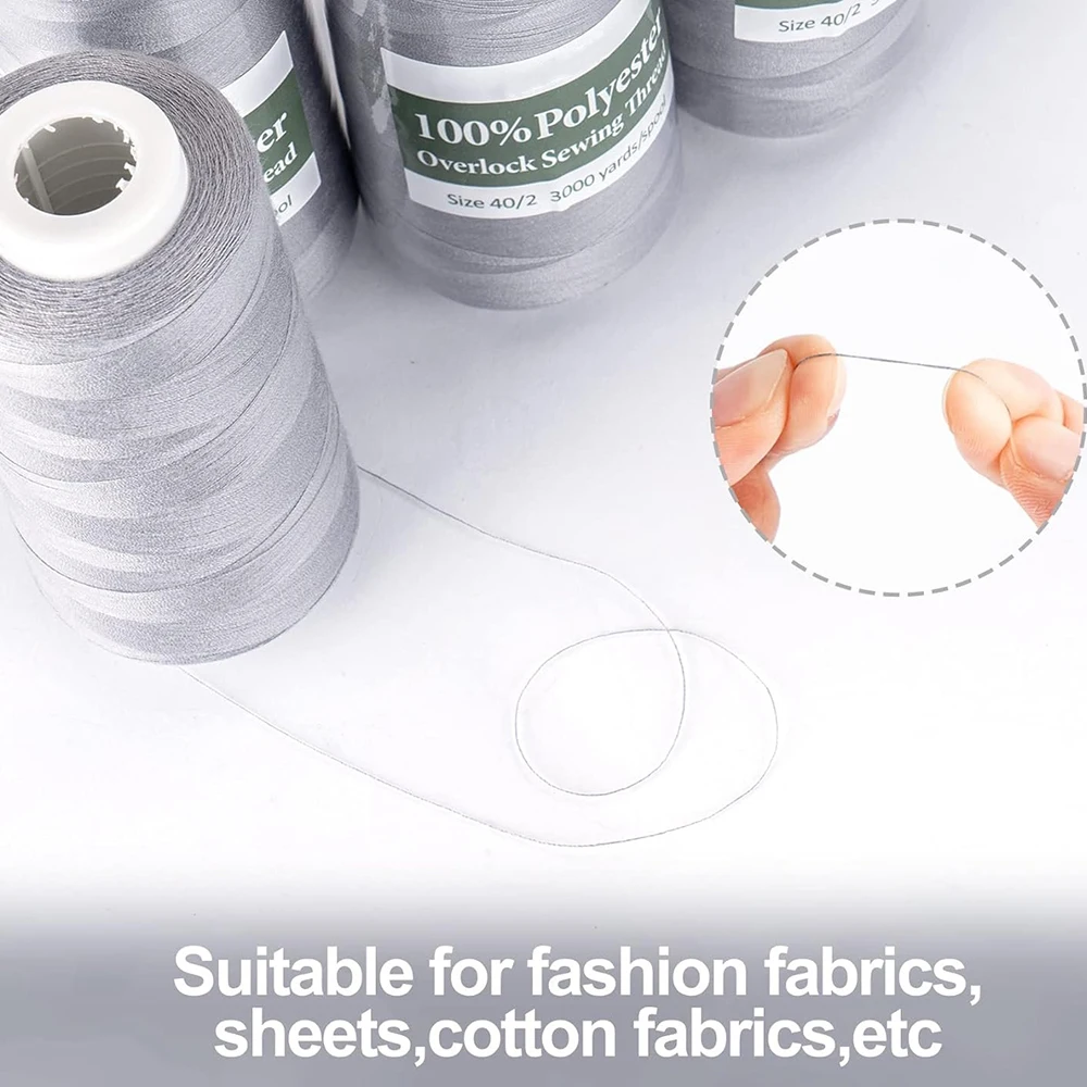 Wholesale of high-speed polyester sewing machine thread handmade large roll polyester edge sewing thread