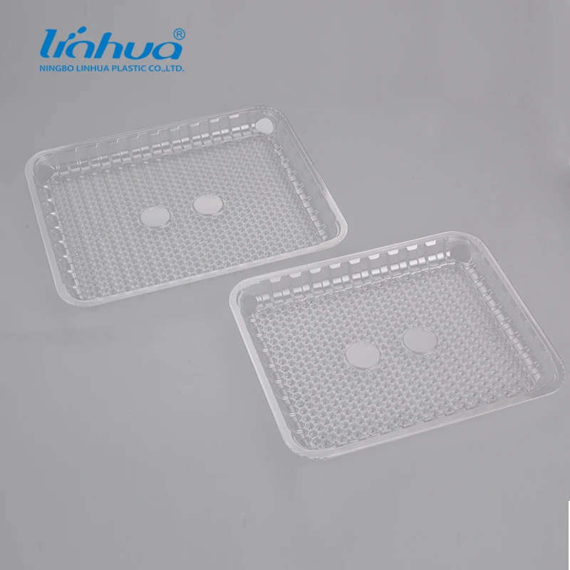 PET Plastic food tray for chicken meat food grade
