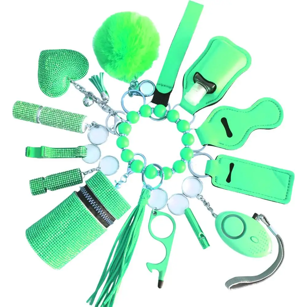 Wholesale Plastic Spray Shell Woman Personal Self Defense Keychain Safety Protection Keychain Self Defense Safety Keychain