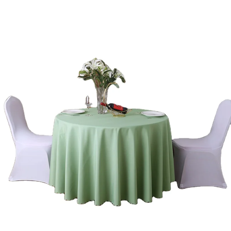 polyester wed table cover printed 120 custom linen white navy blue satin rectangle tablecloths  round table cloth for wedding