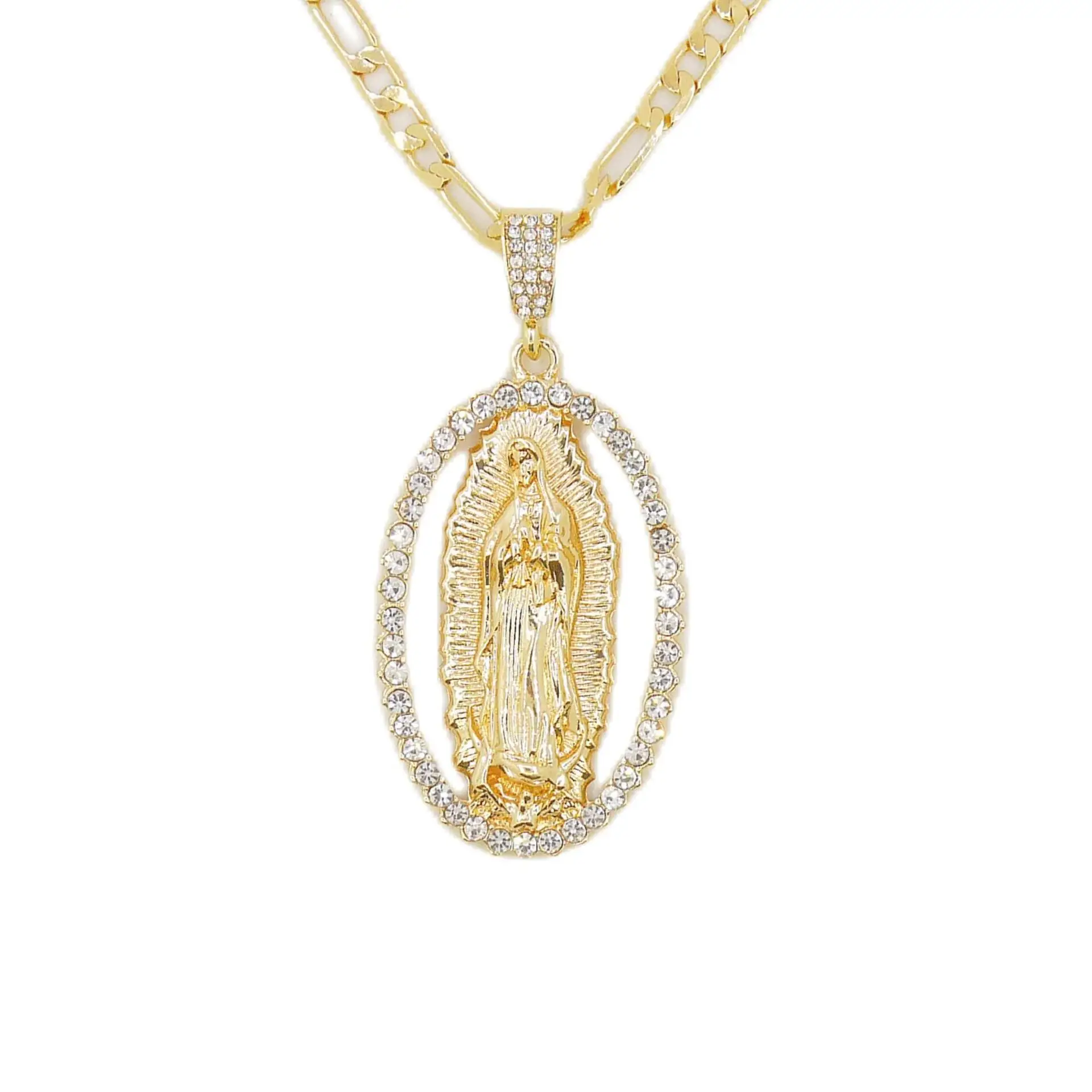 Europe and the United States cross-border manufacturers directly supply the Virgin Mary series pendant necklace