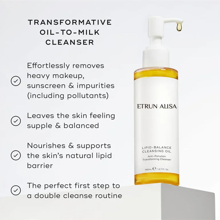 ETRUN ALISA Natural Safflower Cleansing Oil Private Label Remove Makeup Purifying Deep Pore Control Oil Cleanser For Face
