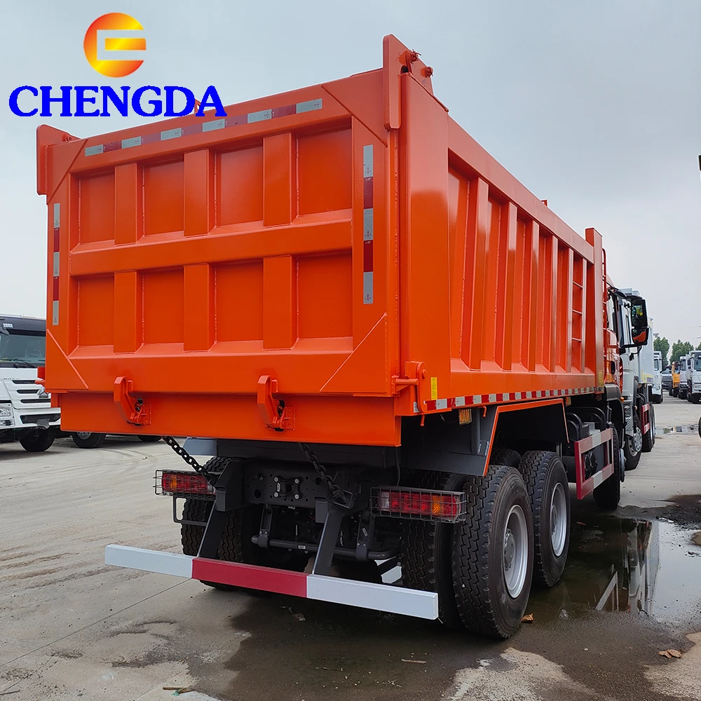 New Howo 6x4 T7 Cargo Dump Truck with 400hp 420hp Steel Semi-Trailer 400hp 420hp Howo Truck Trailers