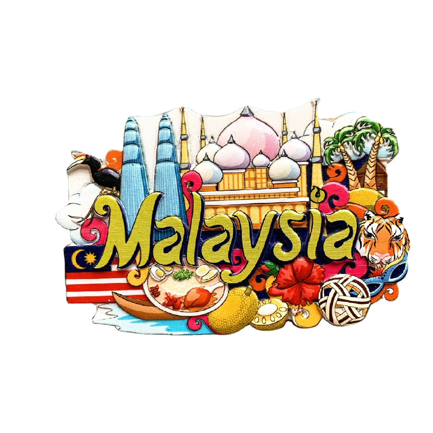 Wholesale Custom Tourist Souvenir Travel 3D City Resin Refrigerator Fridge Magnet Custom Modern Design Country Tourism Magnetic