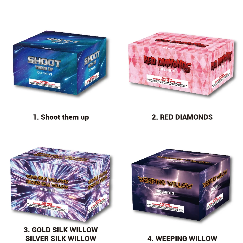 Customized 100 130 600 shot Cakes Fireworks, Chinese Liuyang party & holiday supplies firecrackers & fireworks wholesale