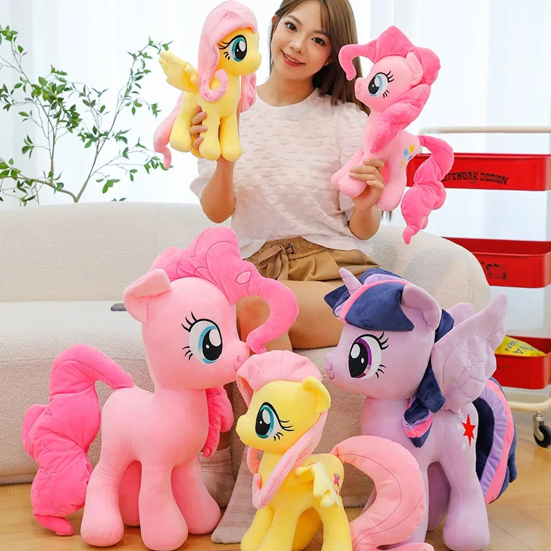 Rainbow My Little Horse Soft Fabric Doll Custom Embroidered Stuffed Animal Plush Toys for Stress Relief Perfect Gift