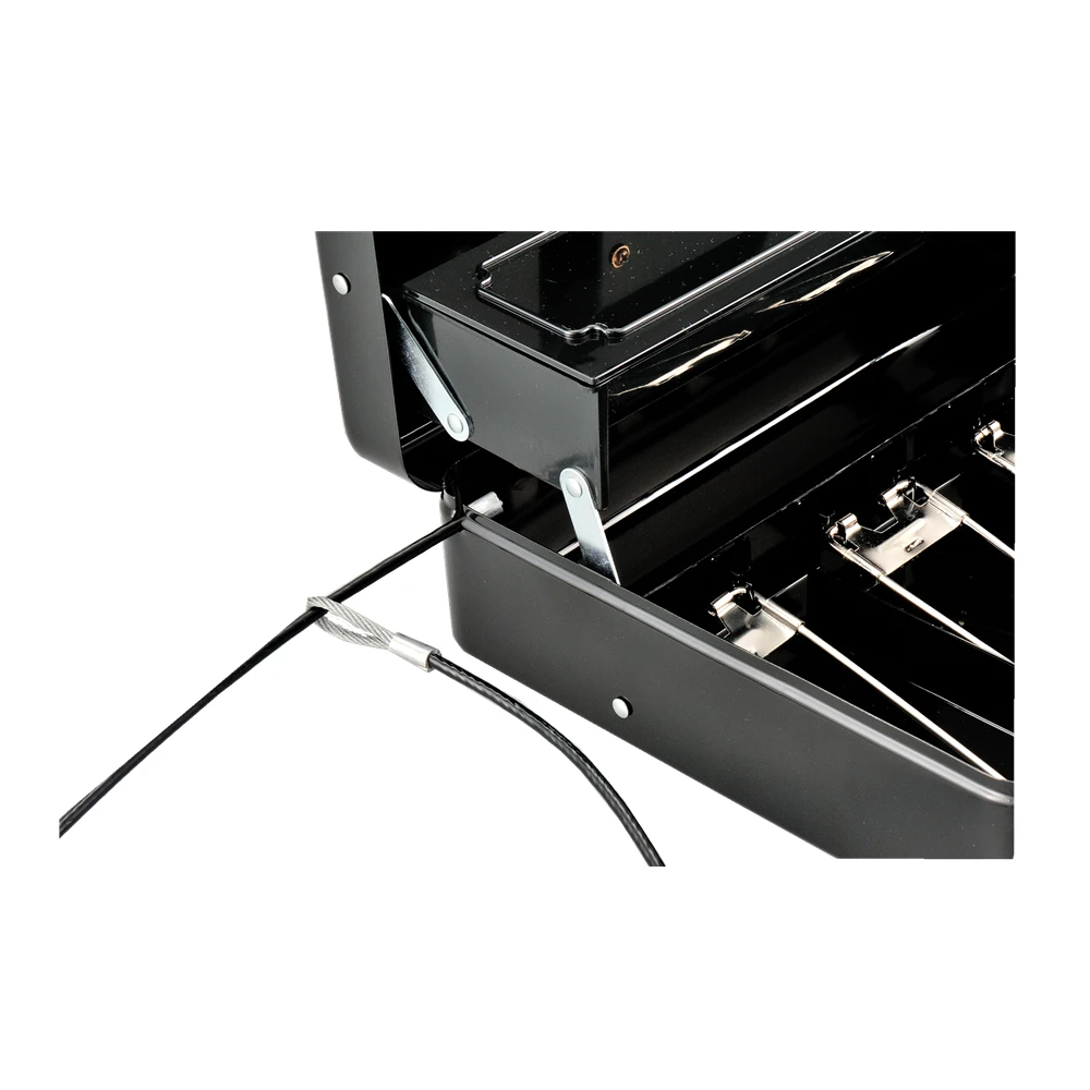 Сейф для денег, коробка для наличных денег с новой крышкой, лоток и крышка для монет с 5 ячейками