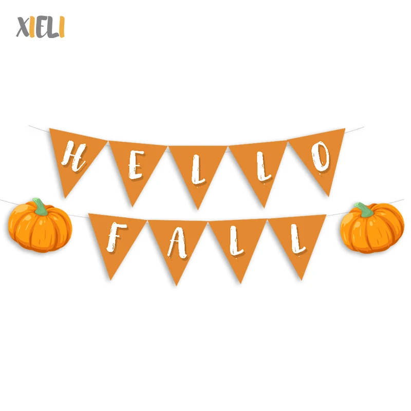 Xieli Vietnam Autumn Harvest Theme Pull Banner Party Flag Banner