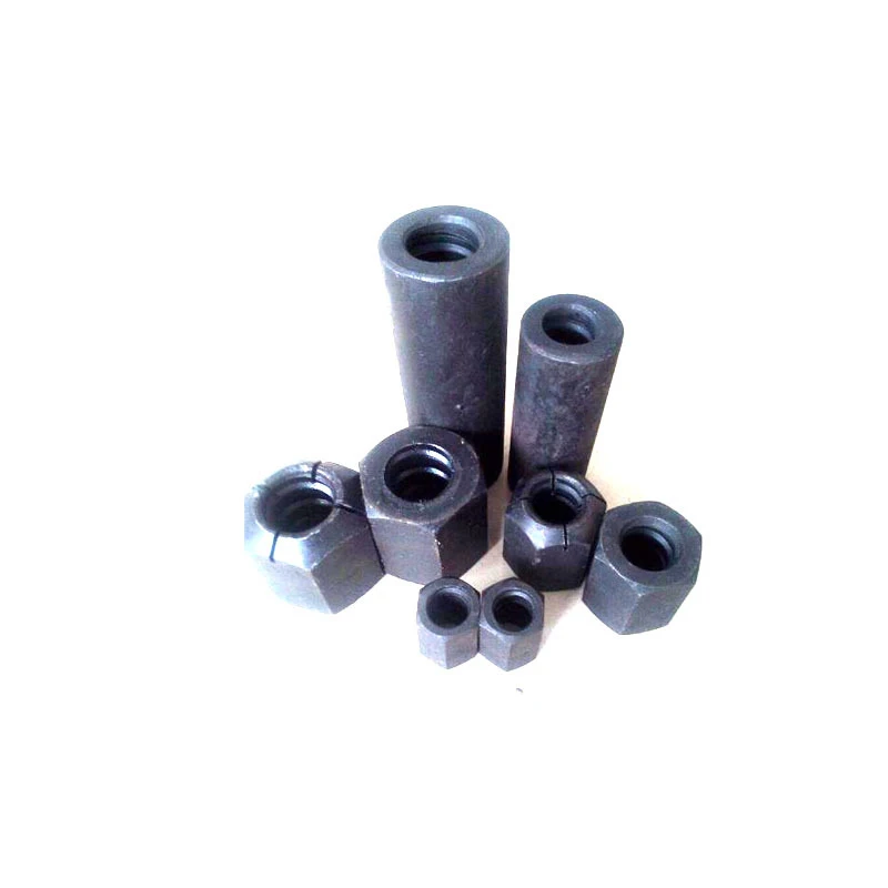 customized nut M18 M20 Black Hexagon Threaded Locking Nut