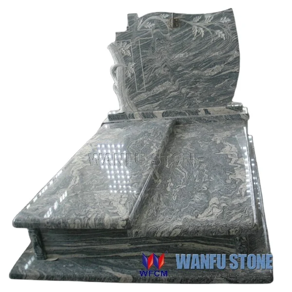 Poland Style Thick Nature Stone Tombstone