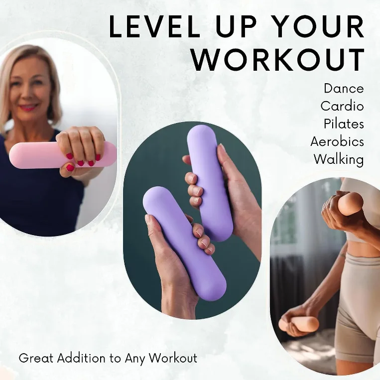 Customization Dropshipping 1kg Free Hand Weights Gym Equipment Silicone Rubber Dumbbells Set for Strength Training