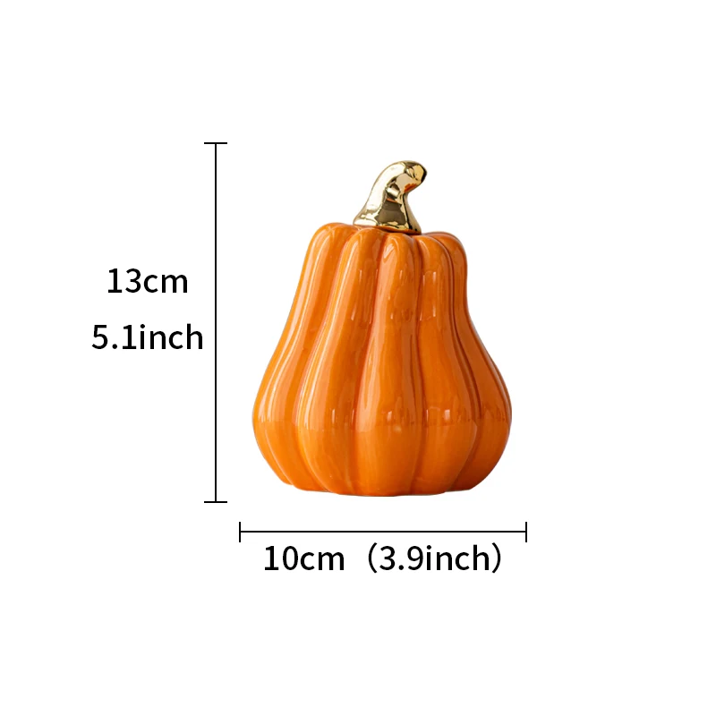 Factory Wholesale Simple Modern Art Halloween Pumpkin Home Decor Ceramic Pumpkin Home Decorative Accessories