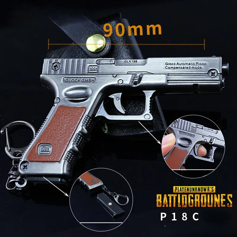 Birthday Gift Wholesale Jedi Escape P18c Pistol Keychain Toy Simulation simulation  Gun Factory Price High Quality Collectibles