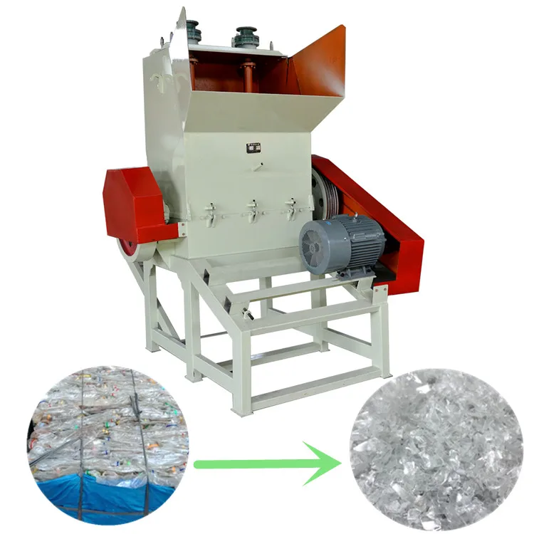 Waste PET bottles  Crushing Machine Plastic grinder crusher